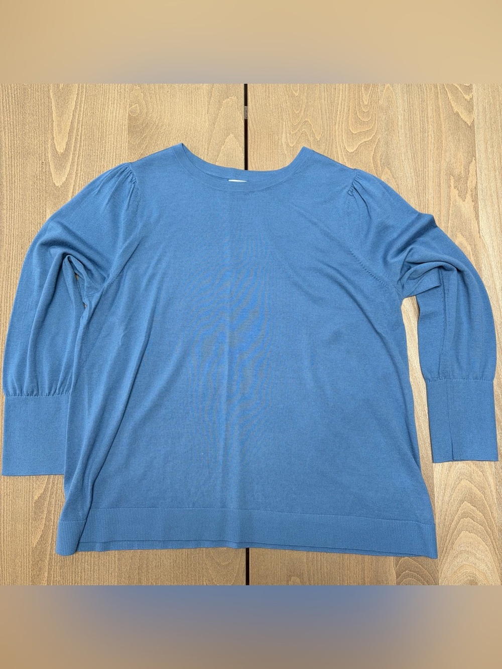 Blue Lightweight Long Sleeve Sweater
